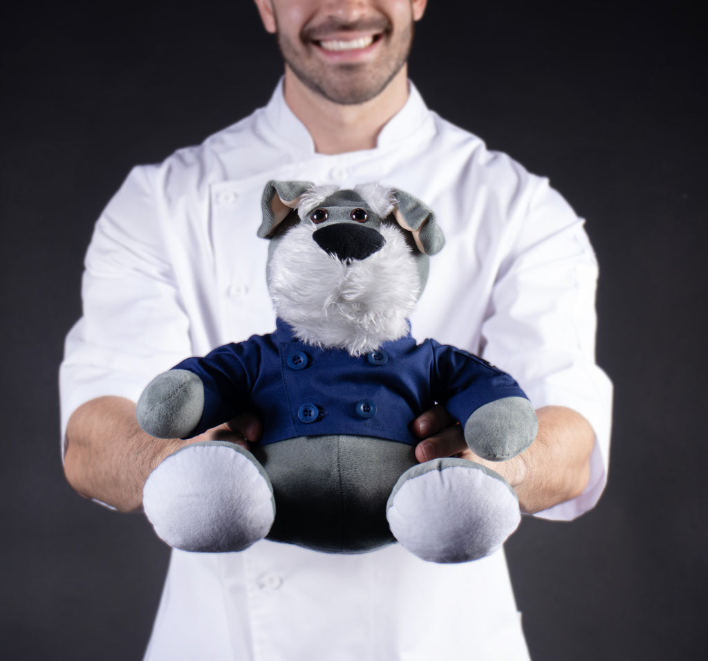 CHEF PERRITO SCHNAUZER GRIS