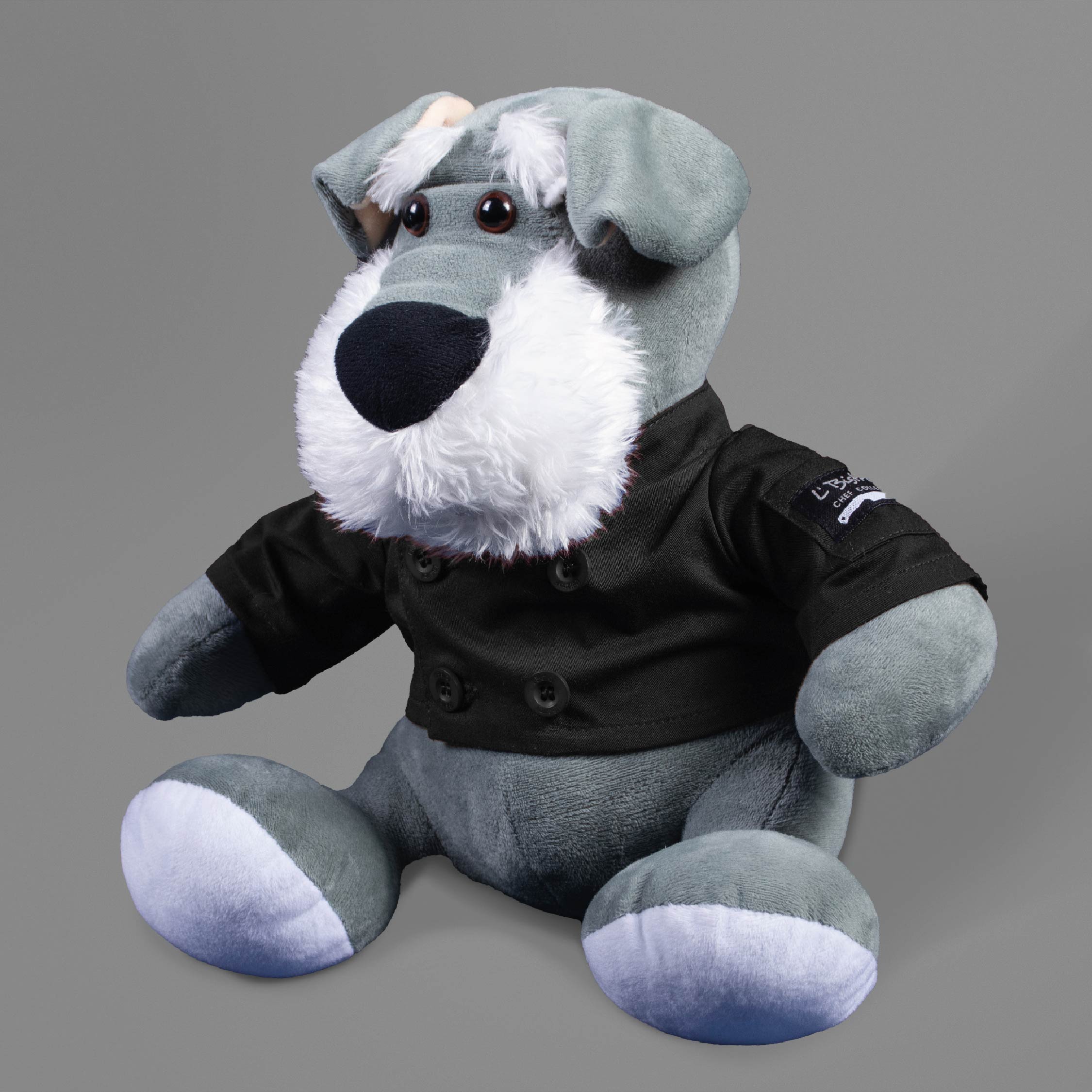 CHEF PERRITO SCHNAUZER GRIS