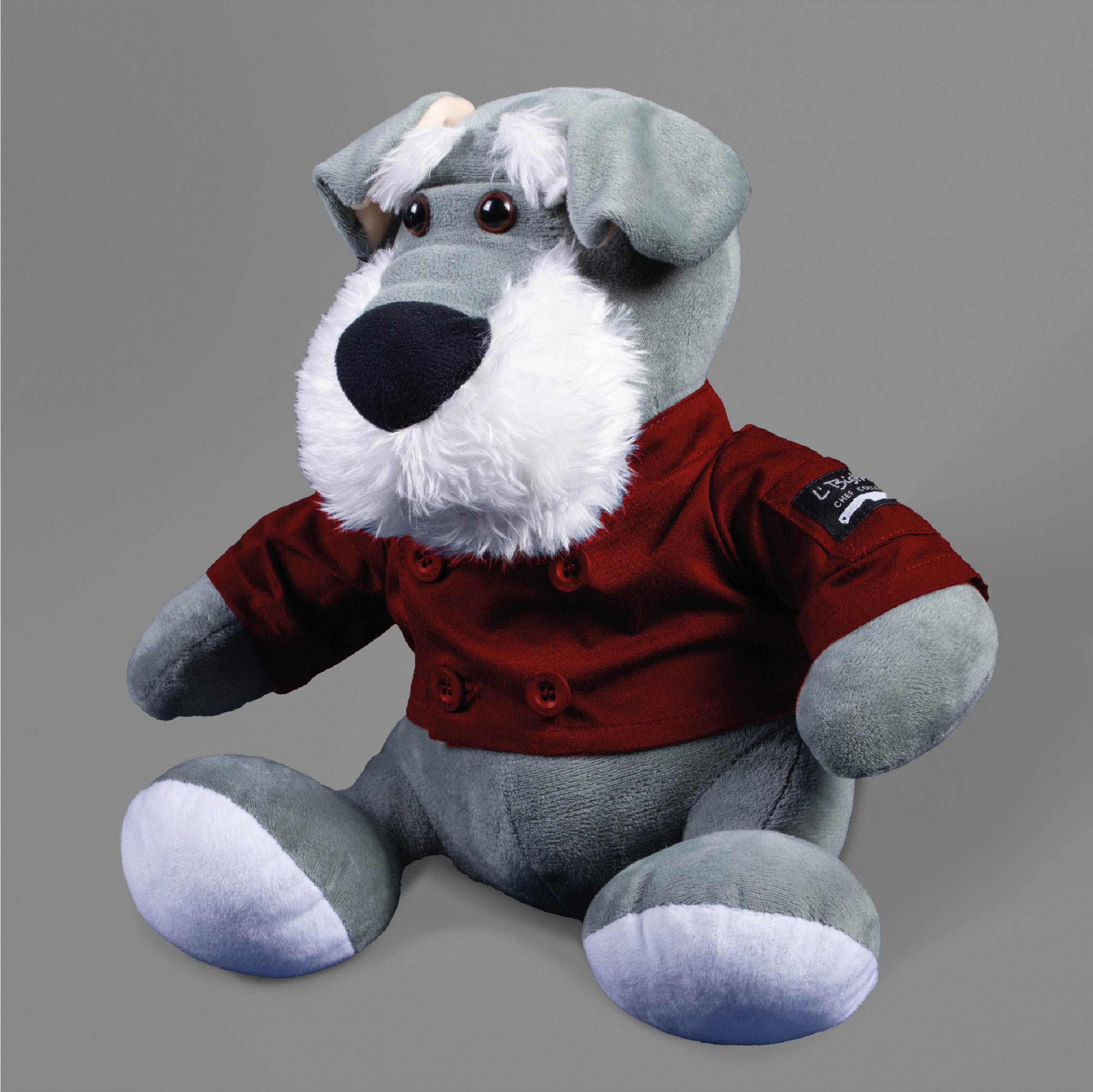 CHEF PERRITO SCHNAUZER GRIS
