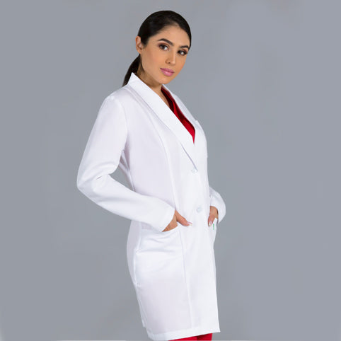 Bata MD 220 Tela Dacrón Solapa Redonda Dama